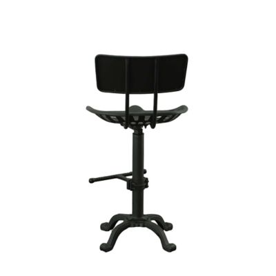 Image showing 8 th Carolina Chair & Table Tractor Seat Stool with Back, 33 in.