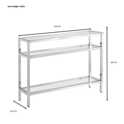 Image showing 5 th Carolina Chair & Table Chrysalis 3-Tier Console Table