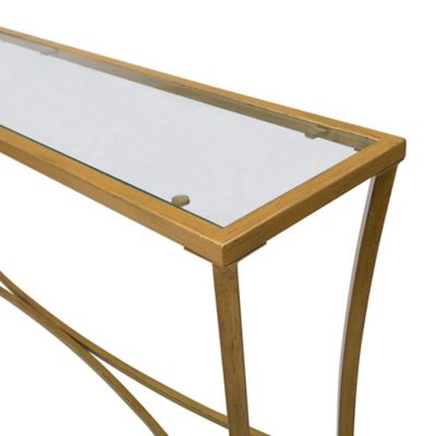 Image showing  Palin Glass Top Console Table, 32 in. x 32 in. x 14 in.