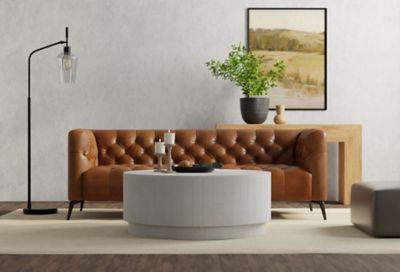 Image showing  Tamia Round Wooden Coffee Table, 42 in.