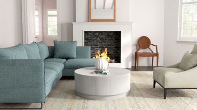 Image showing  Tamia Round Wooden Coffee Table, 42 in.