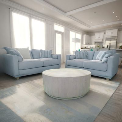 Image showing 8 th Carolina Chair & Table Tamia Round Wooden Coffee Table, 42 in.