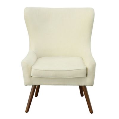 Image showing  23 in. x 20.75 in. x 20.5 in. Claudie Wingback Chenille Accent Chair