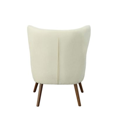 Image showing  23 in. x 20.75 in. x 20.5 in. Claudie Wingback Chenille Accent Chair