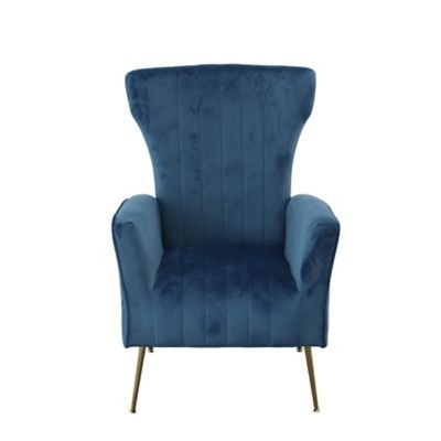 Image showing  18.75 in. x 20.75 in. x 18.5 in. Cela Upholstered Velvet Wingback Chair