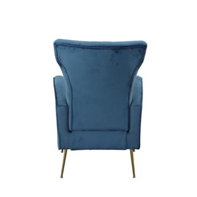 Image showing  18.75 in. x 20.75 in. x 18.5 in. Cela Upholstered Velvet Wingback Chair