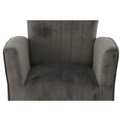 Image showing 4 th Carolina Chair & Table 18.75 in. x 20.75 in. x 18.5 in. Cela Upholstered Velvet Wingback Chair