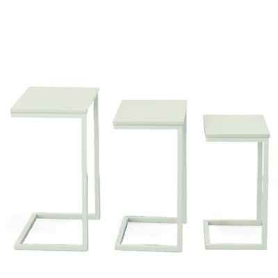 Image showing  3 pc. Addison Nesting Table Set, White