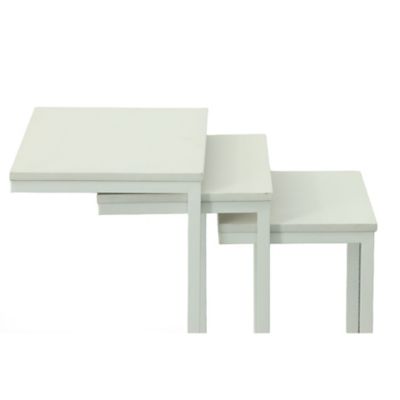 Image showing  3 pc. Addison Nesting Table Set, White