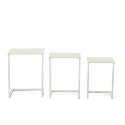 Image showing  3 pc. Addison Nesting Table Set, White