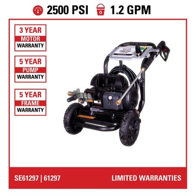 Image showing  2,500 PSI 1.2 GPM Electric Cold Water Clean Machine Pressure Washer