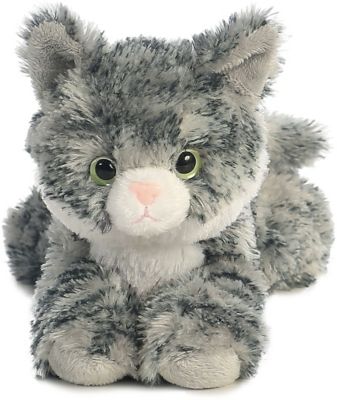 Image showing  Gray Tabby Lily Stuffed Animal, 8 in.