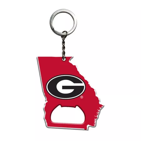 Fanmats Georgia Bulldogs Bottle Opener Keychain Key Chains