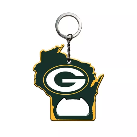 Fanmats Green Bay Packers Bottle Opener Keychain Key Chains