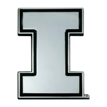 Fanmats Illinois Fighting Illini Chrome Emblem Vehicle Emblems & Decals