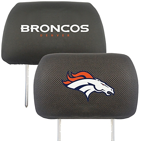 Fanmats Denver Broncos Embroidered Head Rest Covers, 2-Pack