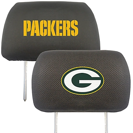 Fanmats Green Bay Packers Embroidered Head Rest Covers, 2-Pack