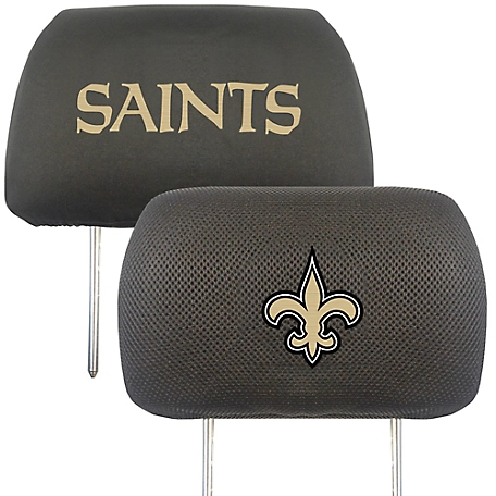 Fanmats New Orleans Saints Embroidered Head Rest Covers, 2-Pack