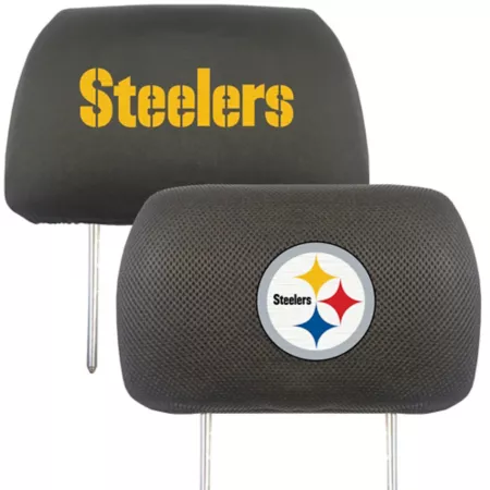 Fanmats Pittsburgh Steelers Embroidered Headrest Covers 2-Pack Seat Covers