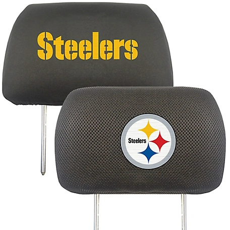 Fanmats Pittsburgh Steelers Embroidered Head Rest Covers, 2-Pack