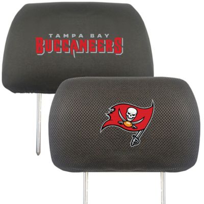 Fanmats Tampa Bay Buccaneers Embroidered Head Rest Covers, 2-Pack