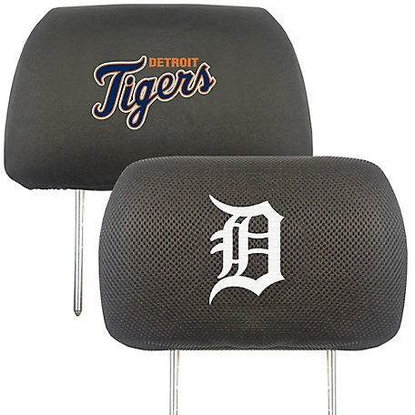 Fanmats Detroit Tigers Embroidered Head Rest Covers, 2-Pack