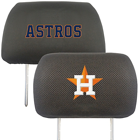 Fanmats Houston Astros Embroidered Head Rest Covers, 2-Pack