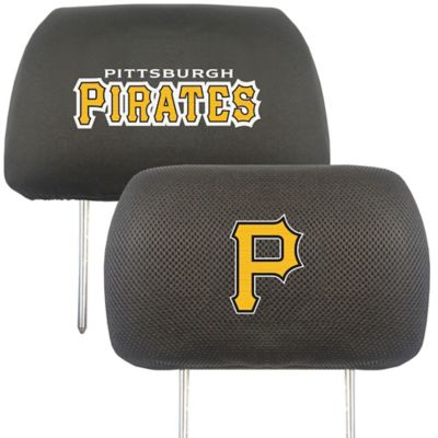 Fanmats Pittsburgh Pirates Embroidered Head Rest Covers, 2-Pack