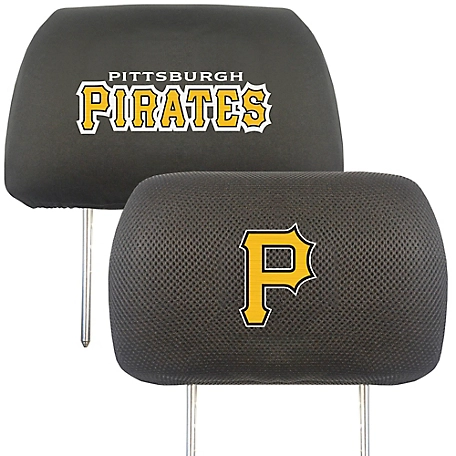 Fanmats Pittsburgh Pirates Embroidered Head Rest Covers, 2-Pack