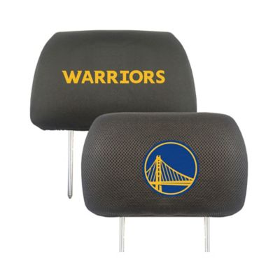 Fanmats Golden State Warriors Embroidered Head Rest Covers, 2-Pack