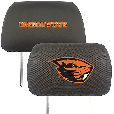 Fanmats Oregon State Beavers Embroidered Head Rest Covers, 2-Pack
