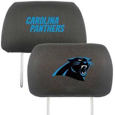 Fanmats Carolina Panthers Embroidered Head Rest Covers, 2-Pack