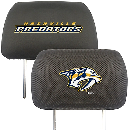 Fanmats Nashville Predators Embroidered Head Rest Covers, 2-Pack