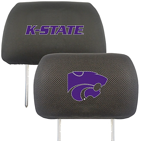 Fanmats Kansas State Wildcats Embroidered Head Rest Covers, 2-Pack