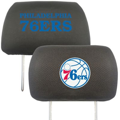 Fanmats Philadelphia 76ers Embroidered Head Rest Covers, 2-Pack