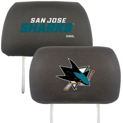 Fanmats San Jose Sharks Embroidered Head Rest Covers, 2-Pack