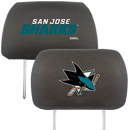 Fanmats San Jose Sharks Embroidered Head Rest Covers, 2-Pack