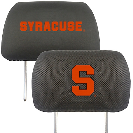 Fanmats Syracuse Orange Embroidered Head Rest Covers, 2-Pack