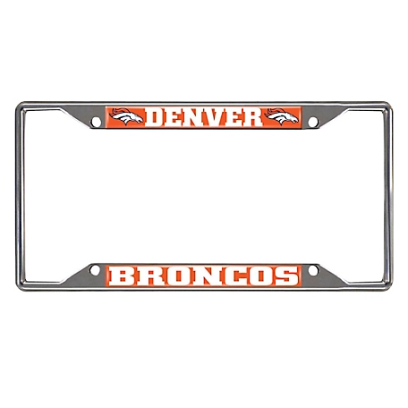 Fanmats Denver Broncos License Plate Frame