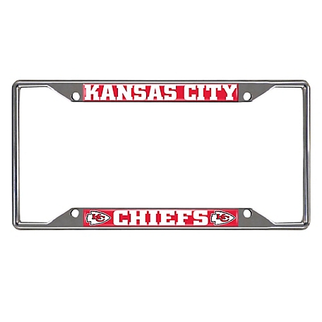 Fanmats Kansas City Chiefs License Plate Frame