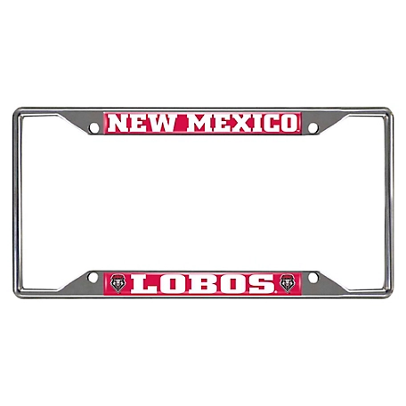 Fanmats New Mexico Lobos License Plate Frame