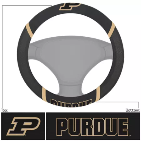 Fanmats Purdue Boilermakers Steering Wheel Cover Steering Wheel Covers