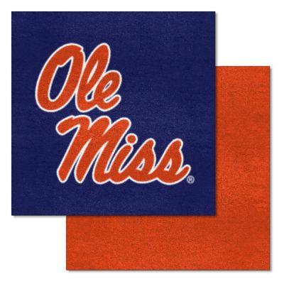 Fanmats Ole Miss Rebels Team Carpet Tiles, 20559