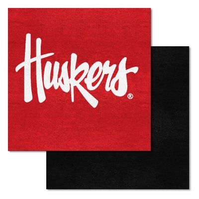 Fanmats Nebraska Cornhuskers Team Carpet Tiles, 20672