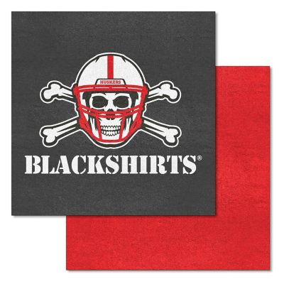 Fanmats Nebraska Cornhuskers Team Carpet Tiles, 20717