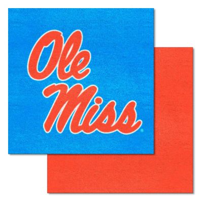 Fanmats Ole Miss Rebels Team Carpet Tiles, 27232