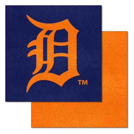 Fanmats Detroit Tigers Team Carpet Tiles, 31405