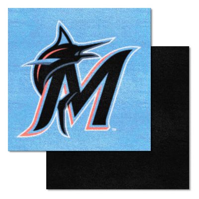 Fanmats Miami Marlins Team Carpet Tiles, 32774