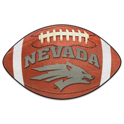 Fanmats Nevada Wolf Pack Football Shaped Mat