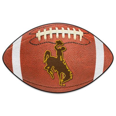 Fanmats Wyoming Cowboys Football Shaped Mat